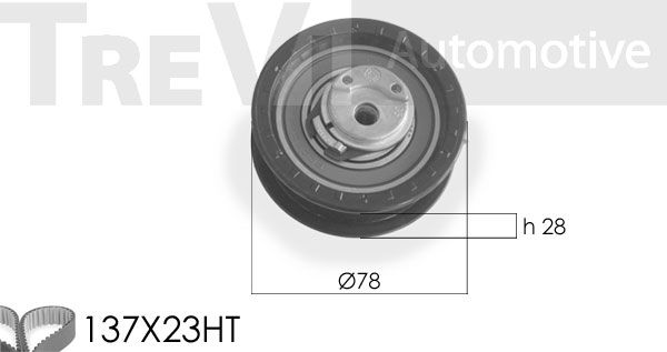 TREVI AUTOMOTIVE paskirstymo diržo komplektas KD1175